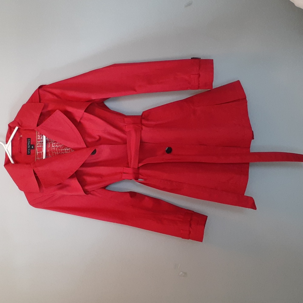 Via Spiga size med trenchcoat Red